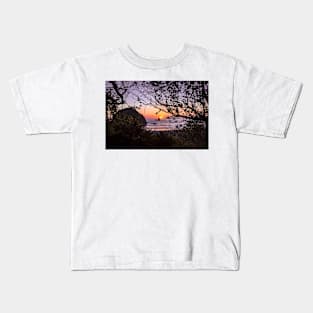 Houda Point Beach through trees Kids T-Shirt